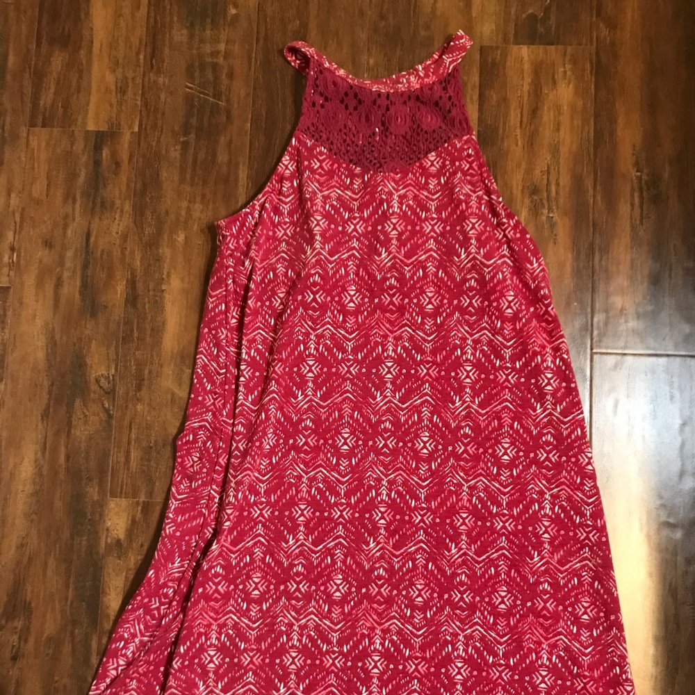 Red mudd dress